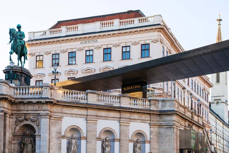 Outside the Albertina Museum