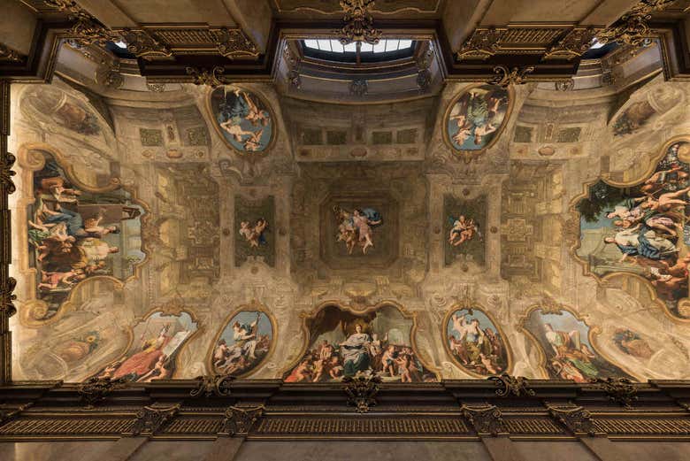 One of the ceilings of the Austrian Theatemuseum
