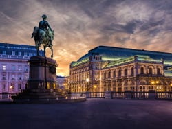 Vienna Opera by night