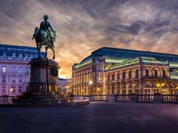 Vienna Opera by night